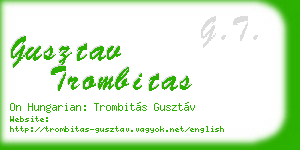 gusztav trombitas business card